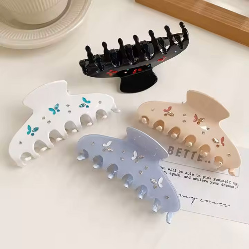 Cute Rhinestone Butterfly Hair Claw Accessories